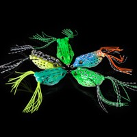 5 Stk Kunstköder Lure Frosch Oberflächenköder Gummiköder Angelzubehör 6cm/14g