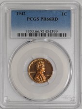 New listing
1942 Lincoln Cent 1c Pr66 Rd Pcgs