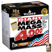 Weider Giant Mega Mass 4000 7kg Gainer + Mega Bonus   (10,28€/kg) 
