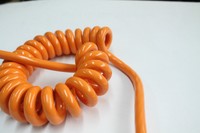 TBS - Spiralkabel PUR 5G0,75 orange / 1 Meter mit langen Enden RESTPOSTEN SP-013