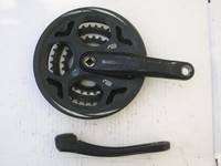 Shimano Kurbelgarnitur FC-M311 mit Kettenblatt (3-fach: 28/38/48) 170 mm, Alu