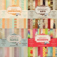 Scrapbooking Papier Motivblock Bastelpapier 250 g 24 Seiten beidseitig bedruckt 