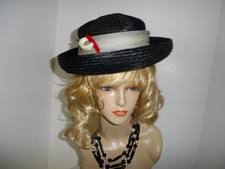 New listing
Vintage Women's " Replica de Paisenne" Black synthetic straw type Hat