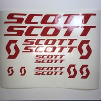 S2 SCOTT NEU / Sticker Set / Aufkleber 14-teilig Fahrrad Rahmen decals