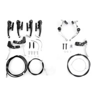 Fahrrad Bremsenset komplett V-Brake Satz HR VR inkl Bremshebel Züge 1set