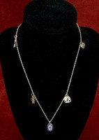 Glückskette Nazar Boncuk Unentlich Halskette Kolye Kette mit Swarofski Steinen 