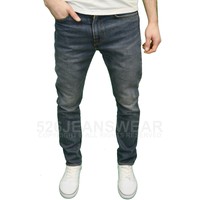 Levi's 522 Mens Designer Aged Blue Slim Taper Fit Leg Jeans, BNWT 