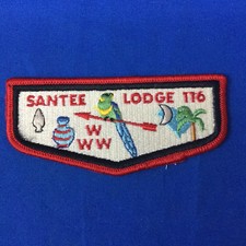 Boy Scout Order of the Arrow Santee Lodge 116 Pocket Flap S2