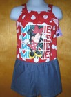 NEW GIRLS DISNEY RED MINNIE MOUSE ROMPER 24 MONTHS