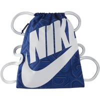 [NEU] ORIGINAL NIKE SPORT TURNBEUTEL GYMSACK BLAU / WEIß PRINT 13 Liter