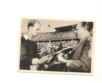 Kosmos Zigarettenbilder; Bild Nr. 34: Endspiel VfB Stuttgart - Kickers Offenbach