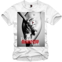 E1SYNDICATE T SHIRT PUSSY CAT PARIS LONDON ELEVEN BOY  LAST KINGS DOPE