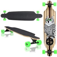 Longboard 105x24 Long Board Skateboard Surfboard komplett medium Flex Longboards