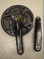 R347: Shimano Kurbel 3-fach Kettenblatt FC-M371 für Bastler / Schrauber etc.