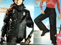 2tlg. Mädchen SKIANZUG SNOWBOARDANZUG*Jacke+Hose*Gr.134/140*grau/schwarz*NEU*