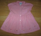 OSHKOSH GIRLS 24 MONTHS Pink & White CHECK Dress SoooCUTE!!!