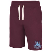 West Ham Irons hämmer Rotwein Shorts Bolyen Boden 1904-2016 Bobby Moore JH080