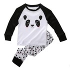 Panda Baby Kids Boys Girls Cartoon Long Sleeve Sleepwear Pajamas Sets Size 2T-7