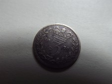 Victoria Threepence 1874 Silver (4481B)