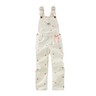 OshKosh Girl's Pink Heart Embroidered Twill Overalls Sz 3T 4T 