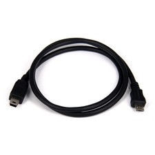 2ft 60cm Micro USB Type B male to mini USB Type B male Host OTG Adapter Cable