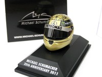 HELM HELMET SCHUMACHER 20th ANNIVERSARY BELGIUM GP SPA 2011 MINICHAMPS 1/8 NEW