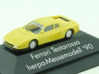 Herpa Messemodell 90 Ferrari Testarossa AAA90 Berlin PC Vitrine OVP 1411-18-37