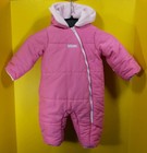 First Impressions Girls Pink Hooded Bundler Bunting 1 PC Snowsuit Sz 6-9 Mos EUC