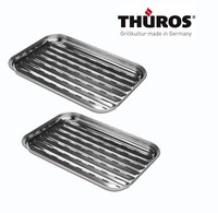 2 Stück Thüros Grillschale Schale Bratwurstschale Grillzubehör GSE100 NEU