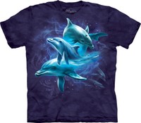 Dolphin Collage Sealife T Shirt Adult Unisex The Mountain