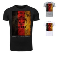 Deutschland Fussball EM 2016 Herren T-Shirt Football Männer Germany T Shirt slim