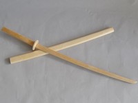 Bokken mit Holzscheide aus Weißeiche. Holzschwert. Katana. Kendo. Kobudo. Japan.