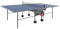Indoor Tischtennisplatte mit Netz, S 1-13i, Sponeta Tischtennistisch, Blau, NEU