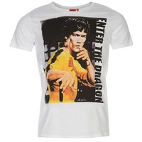 BRUCE LEE LICENSED T-SHIRT NEU/NEW KUNG FU RETRO VINTAGE SPORT WING TSUN DRAGON