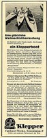 Klepper Faltboot-Werke Rosenheim  Historische Reklame von 1929