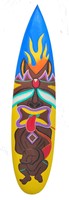 Surfbrett aus Holz als Deko Tiki Hawaii Surfboard 100cm zum Hängen