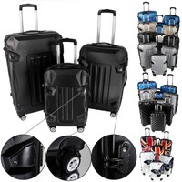 KOFFER SET REISEKOFFER TROLLEY HARTSCHALENKOFFER Hartschale 1er 2er 3er Carbon