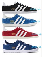 adidas Gazelle OG Trainers Sneakers Shoes Originals Suede Blue Red Black