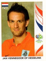 5   x Panini - Fußball  WM  2006  -  of  Hesselink  - Niederlande  - ungeklebt