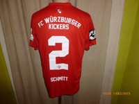 Kickers Würzburg Nike Matchworn Aufstiegs Trikot 2015/16 + Nr.2 Schmitt Gr.M