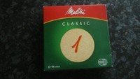 100 Stück Melitta Kaffeefilter Rundfilter 94 mm Größe 1 braun z.B. für Krups T8 