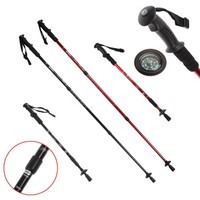 Teleskop Wanderstöcke Trekkingstöcke Nordic Walking Stöcke mit Kompass