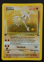 Pokemon Karte Kicklee 7/62 1. Edition Holo
