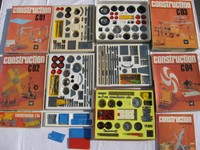 DDR Metall Baukasten - Satz CONSTRUCTION C01 - C06 komplett - 80er Jahre