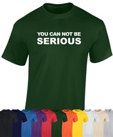 WIMBLEDON TENNIS T SHIRT - JOHN  MCENROE - YOU CAN NOT BE SERIOUS 