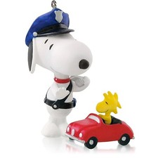 New 2014 Hallmark "Officer Snoopy" Ornament - #17 Series - Peanuts Gang