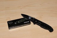 Messer  Einhandmesser Fire Fighter schwarz  Taschenmesser  Rettungsmesser 