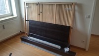 Bett mit Lattenrost, o.Matraze, 140x200cm, schwarz, Ikea malm