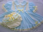 Adult Baby Sissy Vintage Style Blue-Berry Dress Set ღஐƸ̵̡Ӝ̵̨̄Ʒஐღ Binkies_n_Bows