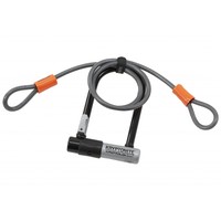 Kryptonite KrytoLok Serie 2 Mini-7 Bügelschloss mit 120cm Flex 2016 schwarz